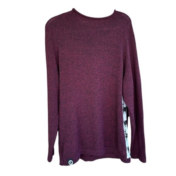 Paka The Cusco Alpaca Wool Sweater Burgundy Red Size Large Handmade in Peru - Picture 1 of 12